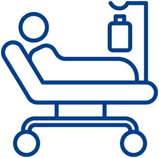 Person in hospital